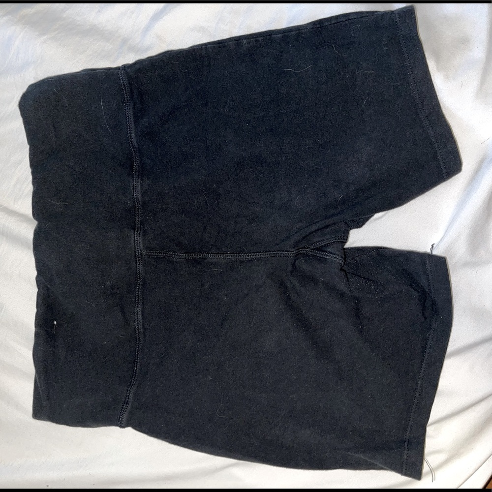 Black Biker Shorts Size Large, Worn. Unknown Brand!